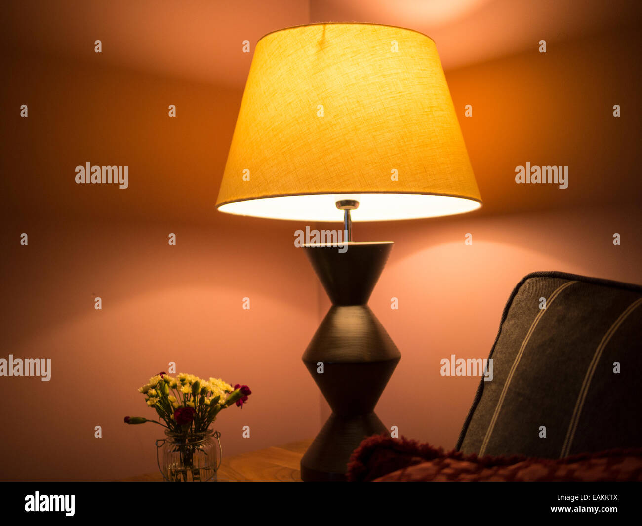 Traditionnel anglais,lampe house interior Banque D'Images