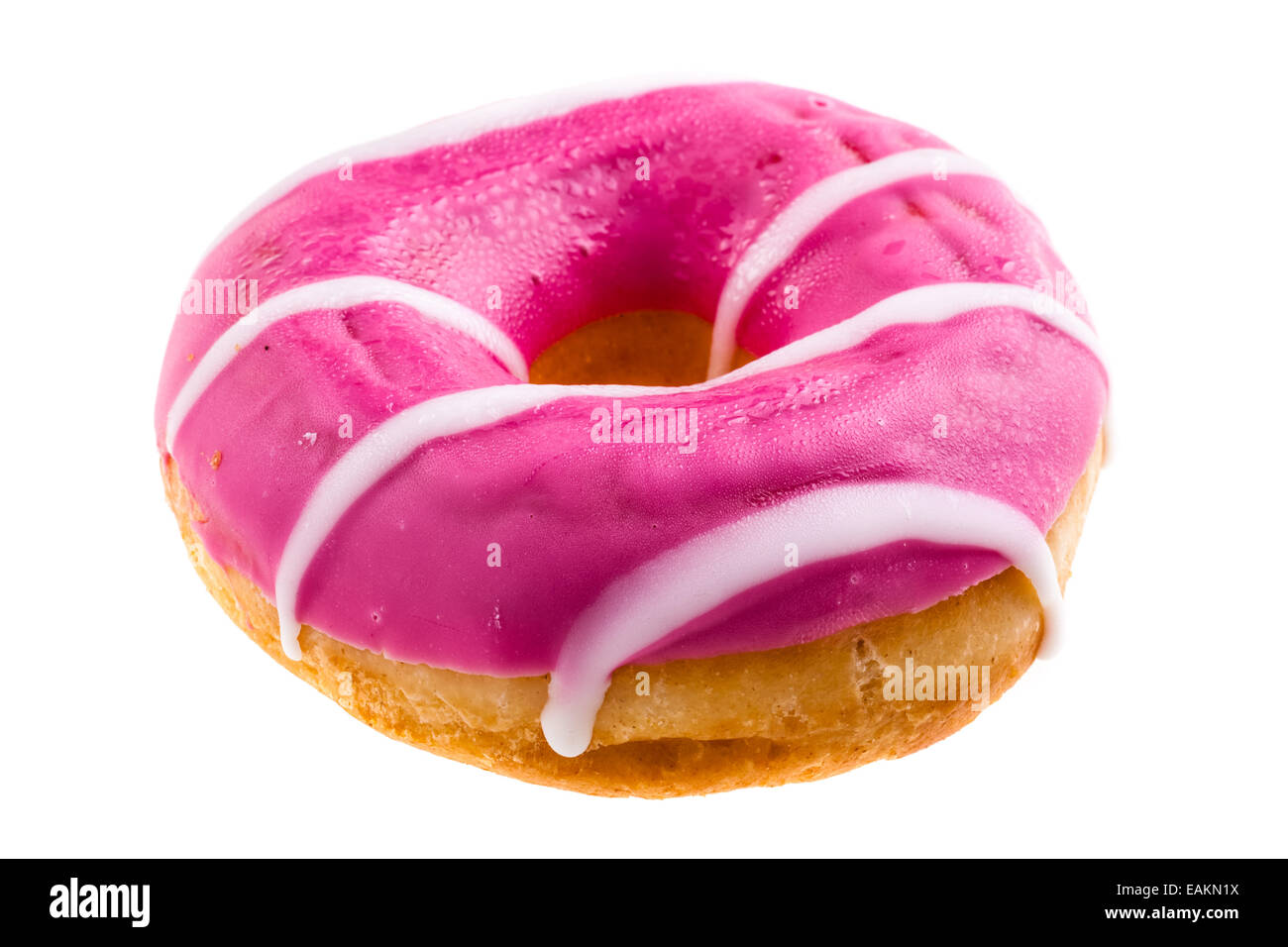 Délicieux délicieux donuts isolé sur fond blanc Banque D'Images