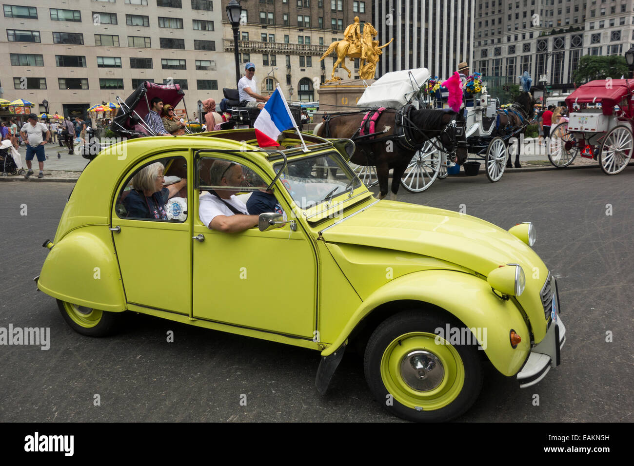 Citroen car show à la Bastille Day Parade à NEW YORK Banque D'Images
