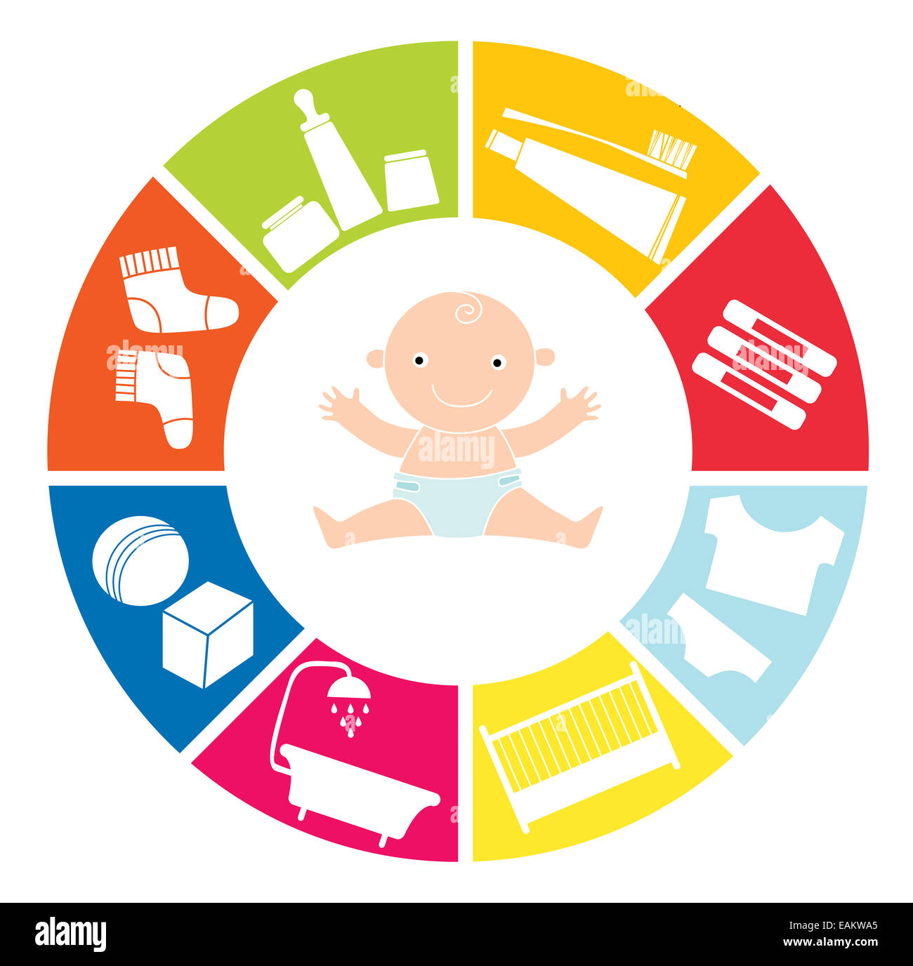 Articles pour bébés Banque D'Images