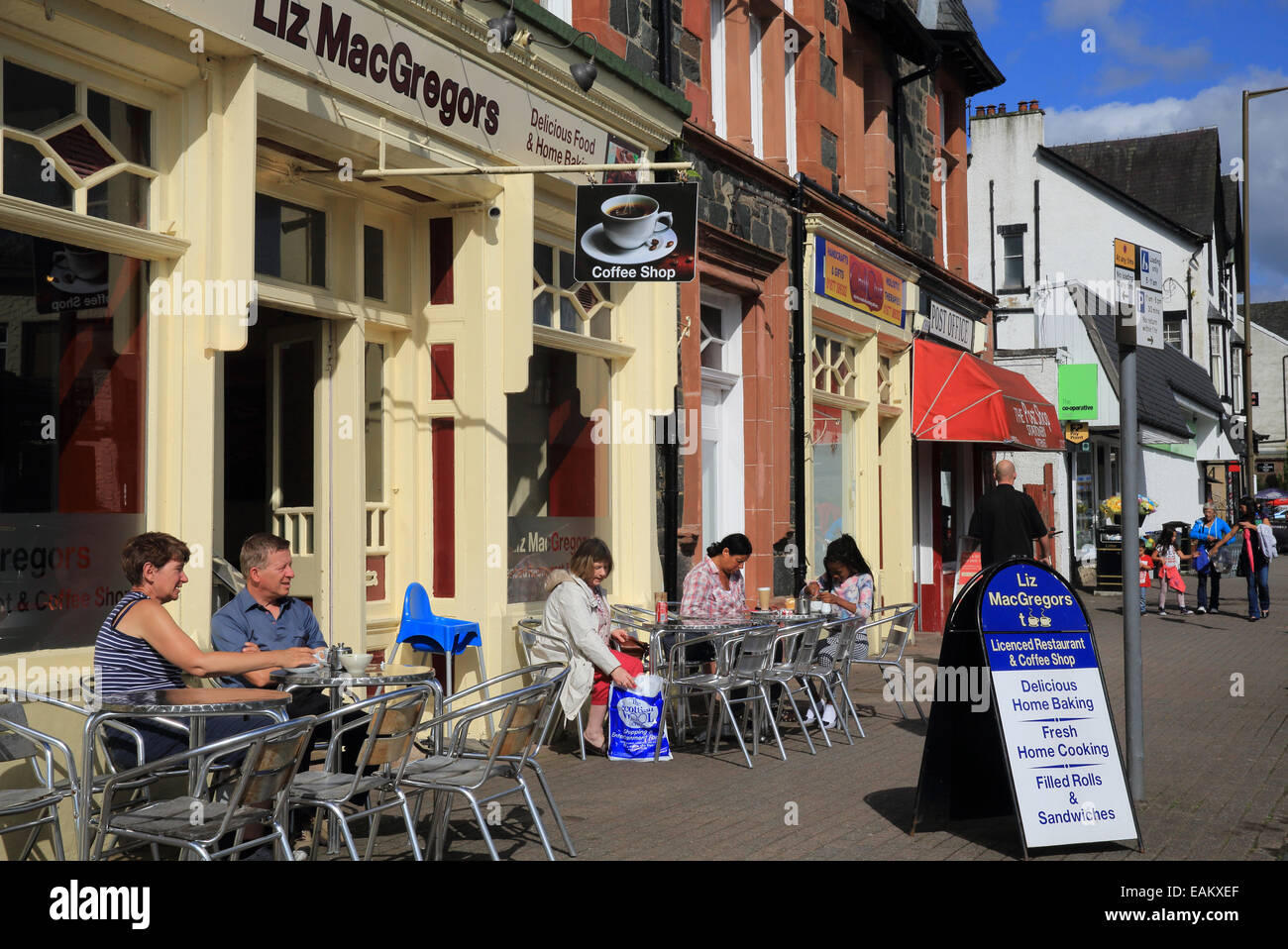 La ville touristique animée d'Aberfoyle, au coeur de la parc national des Trossachs, en Ecosse, Royaume-Uni Banque D'Images