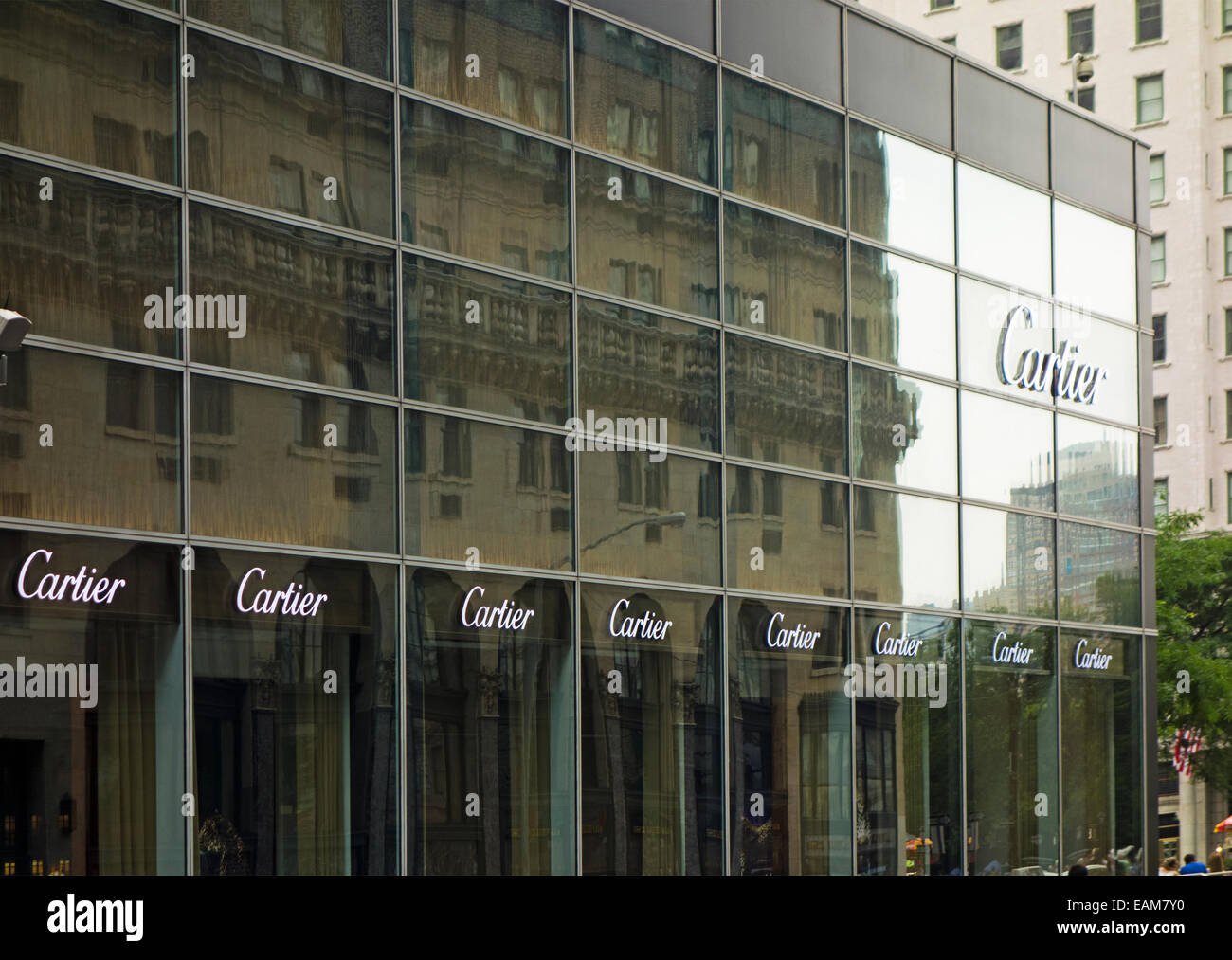 Les joailliers Cartier à New York City Banque D'Images