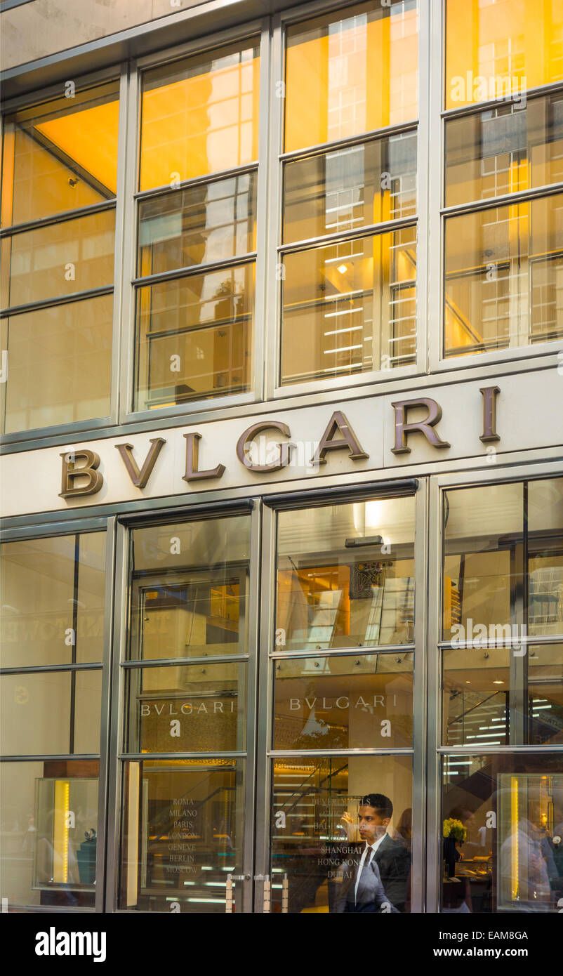 Bvlgari store à New York City Banque D'Images