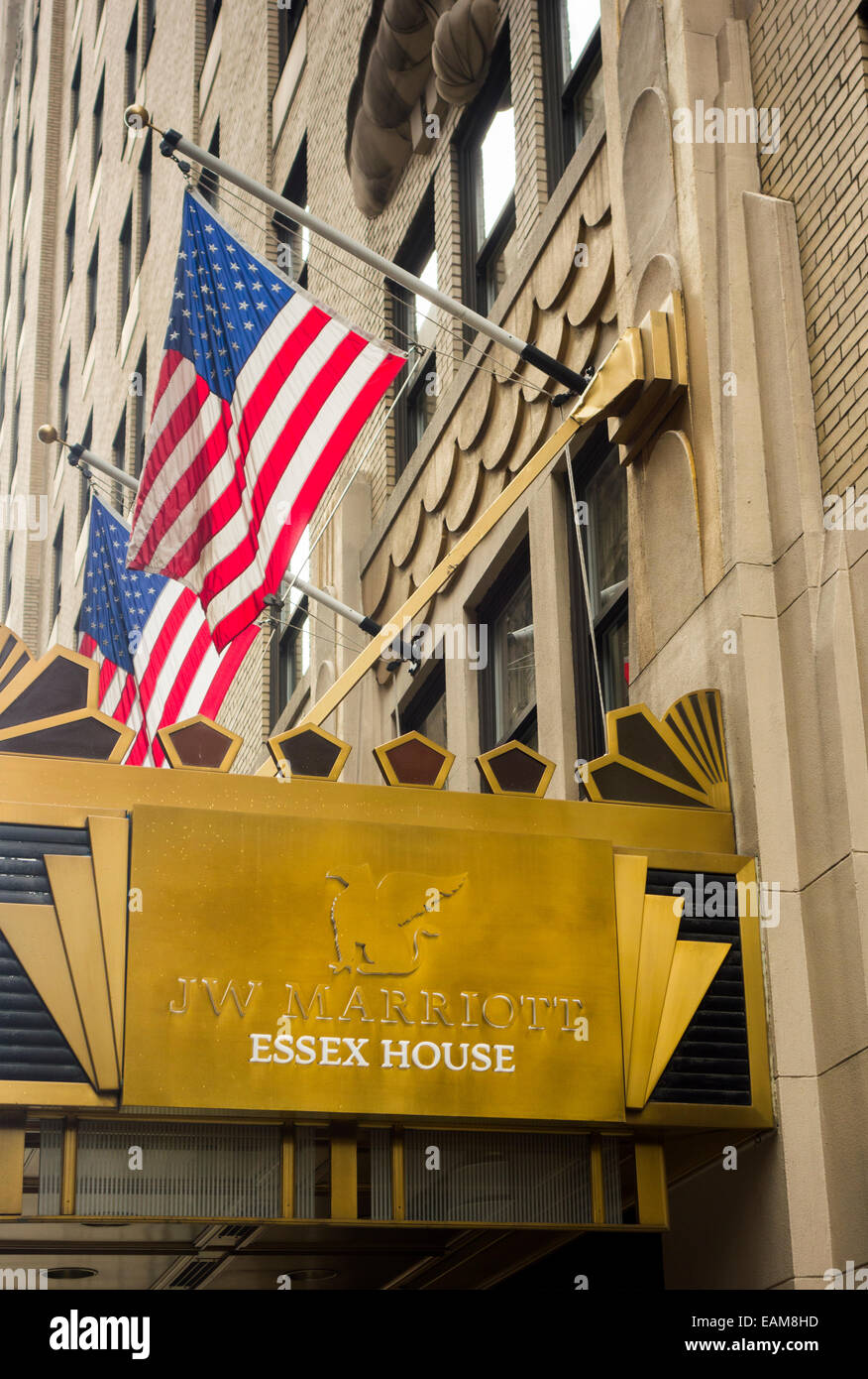 JW Marriott Essex House Hotel à New York City Banque D'Images