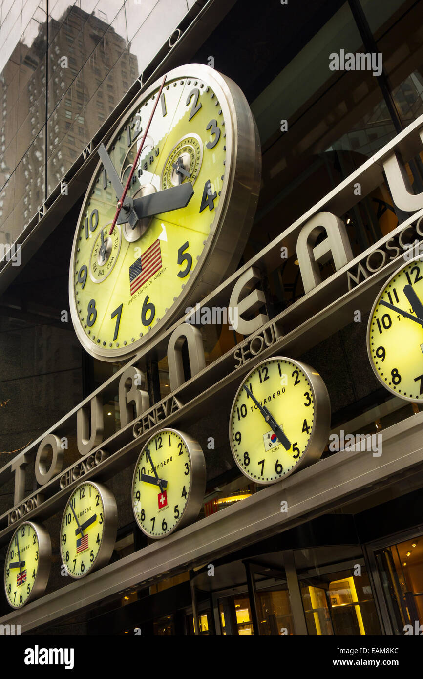 Tourneau watch store à New York City Banque D'Images