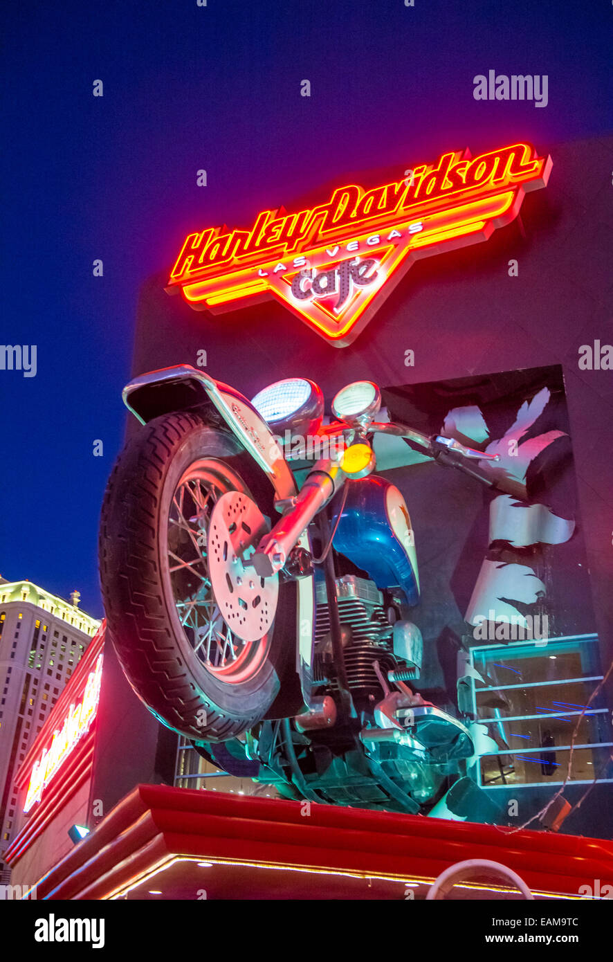 La Harley Davidson Cafe à Las Vegas Banque D'Images