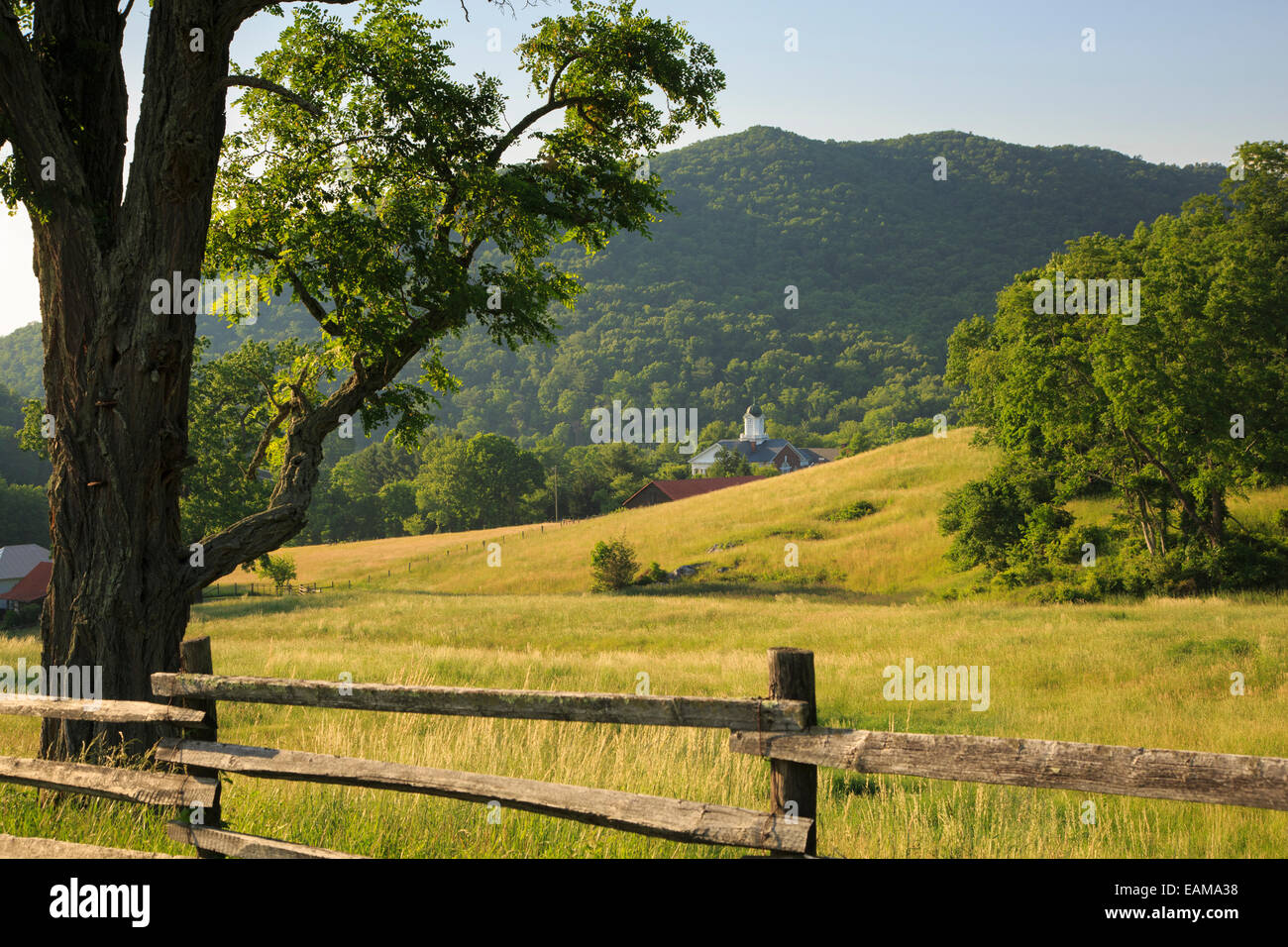 Les terres agricoles près de Hot Springs, Virginia, USA, pays Banque D'Images