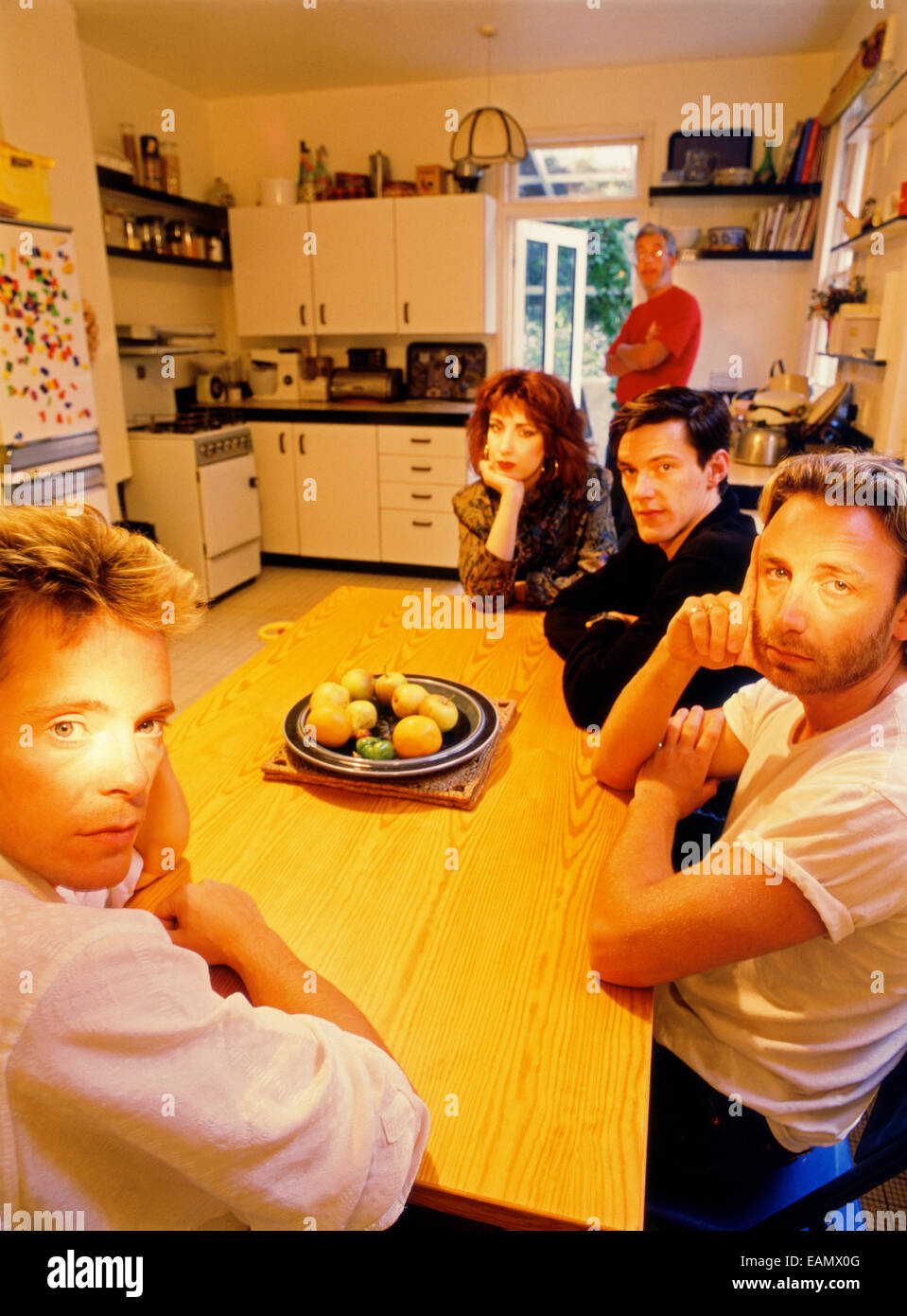 Nouvelle commande pour le visage photographié en 1986 magazine Banque D'Images