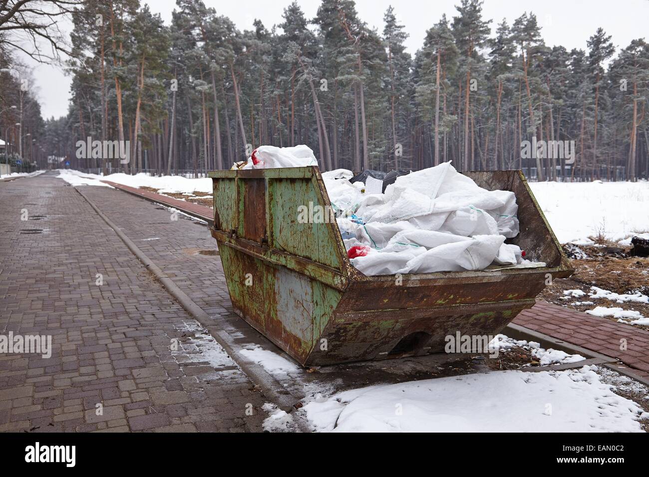 Conteneurs à déchets Banque D'Images
