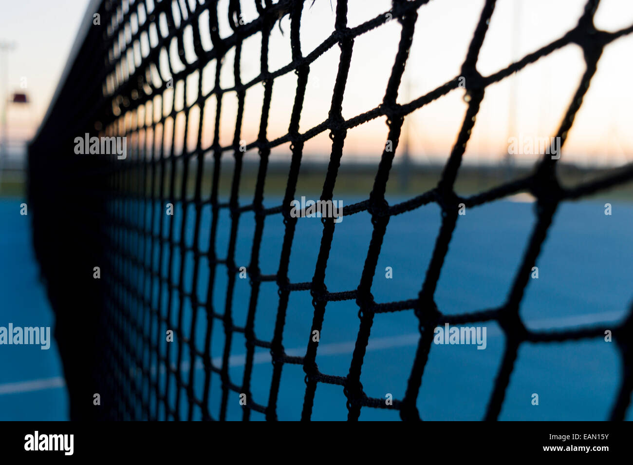 un court de tennis net Banque D'Images