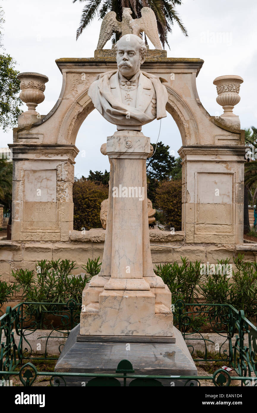 Floriana, la Valette, Malte. Dans les jardins Maglio (les jardins du centre commercial) Banque D'Images