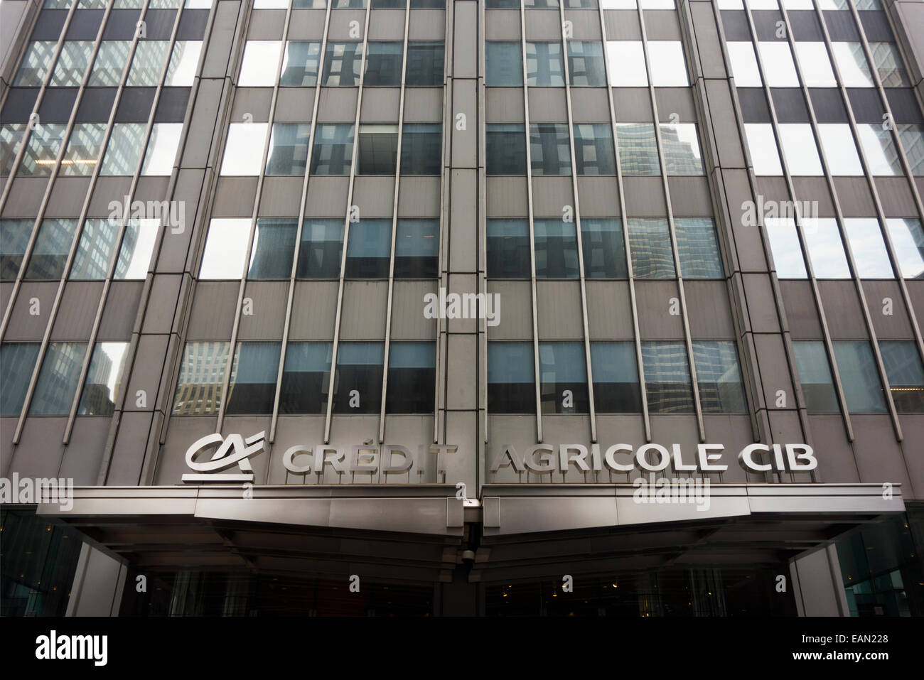Crédit agricole siège à New York City Banque D'Images