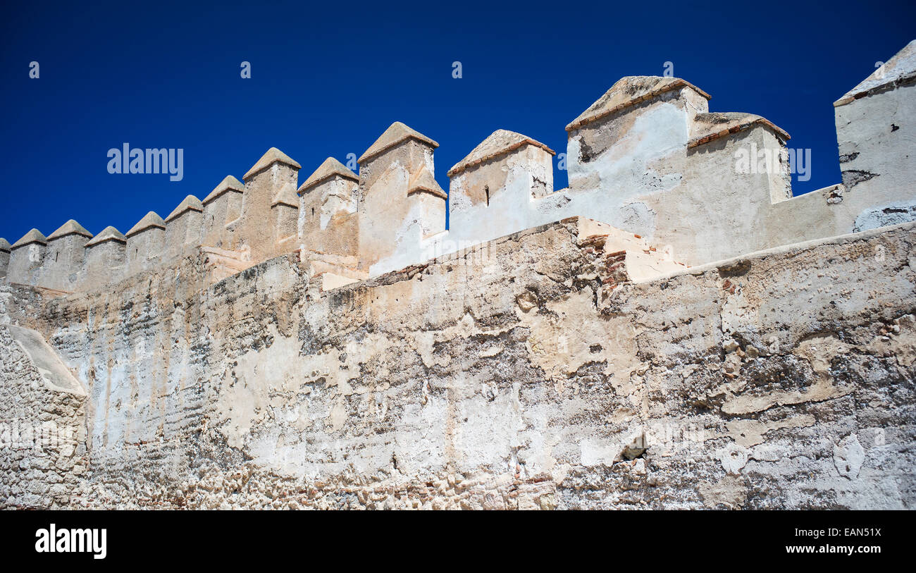 La forteresse Alcazaba, Almeria, Espagne Banque D'Images