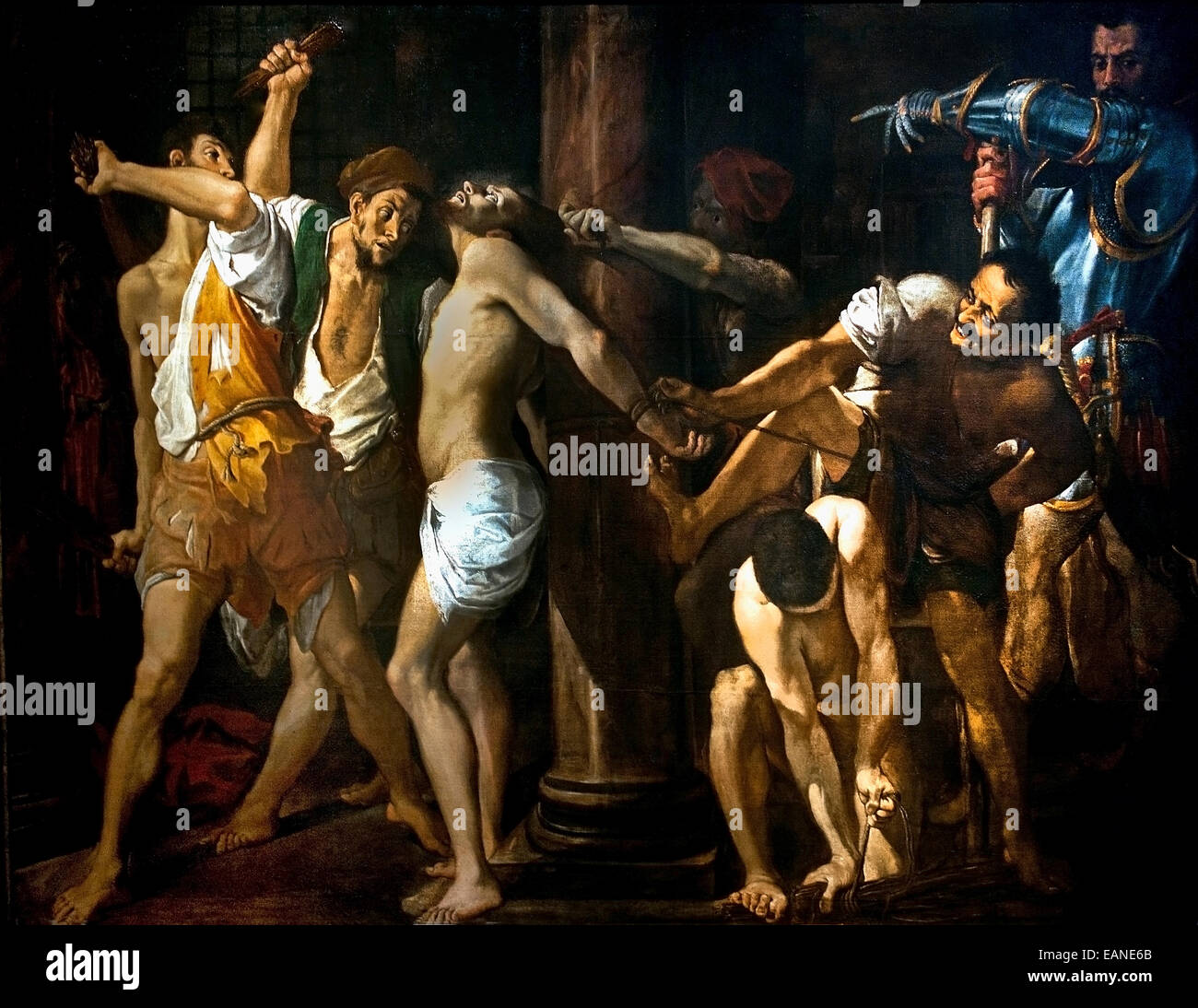 Flagellation par Ludovico Carracci Lodovico (ou) 1555 - 1619 Italie Italien Banque D'Images