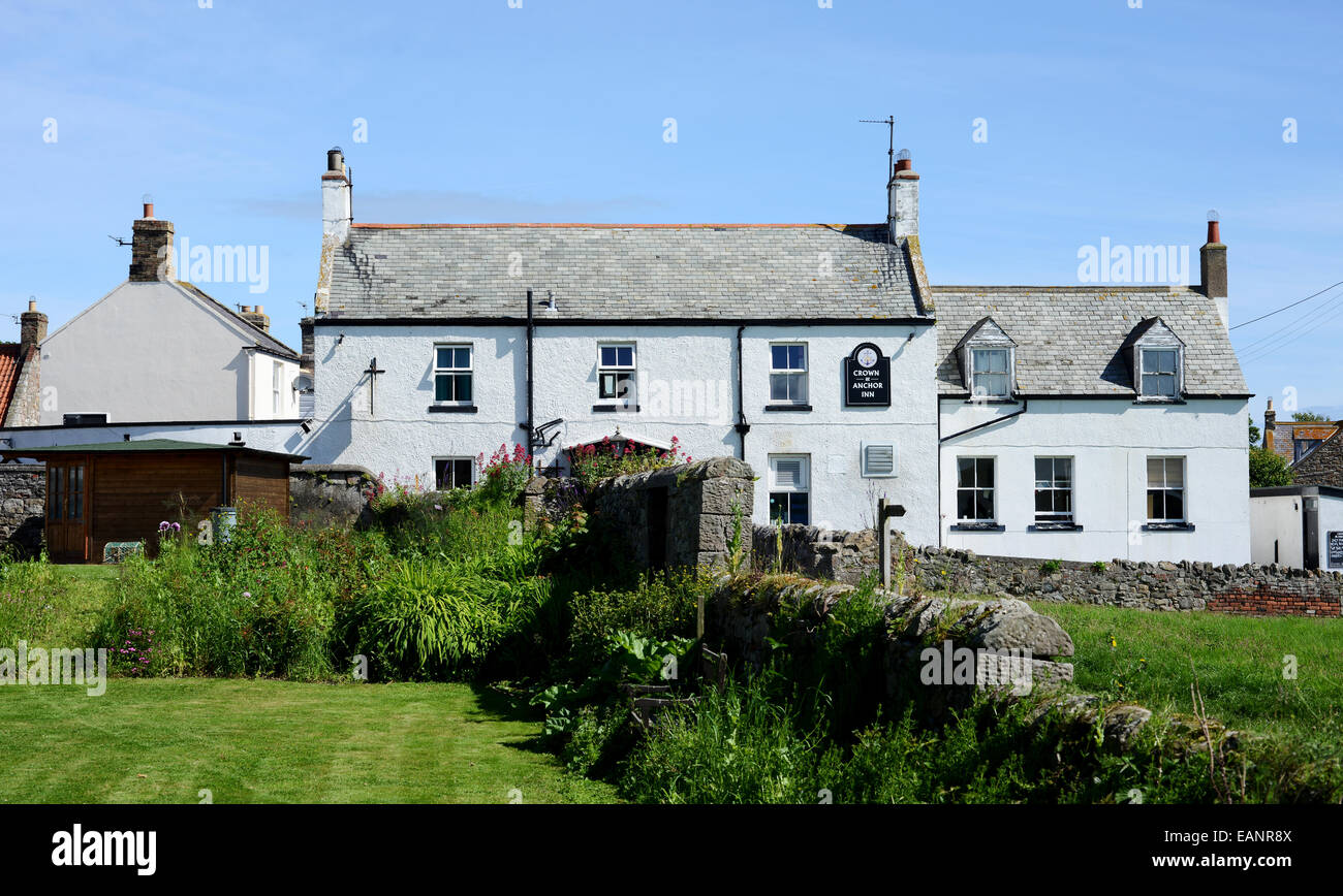 Crown and Anchor Inn - Holy Island Banque D'Images