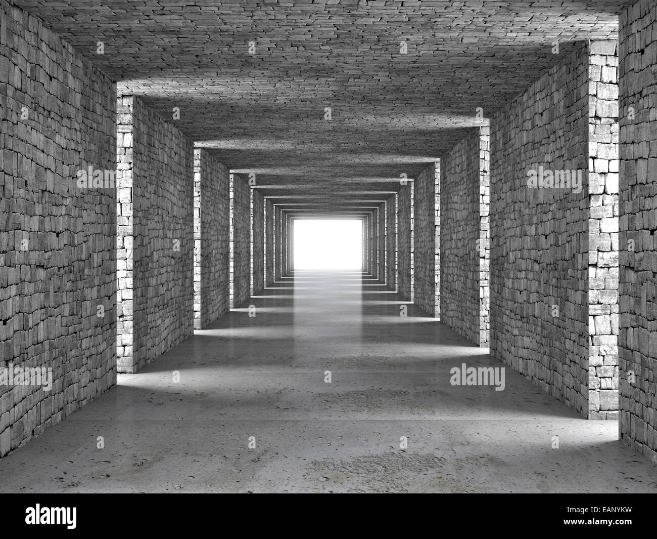 Résumé de l'image 3D tunnel Banque D'Images