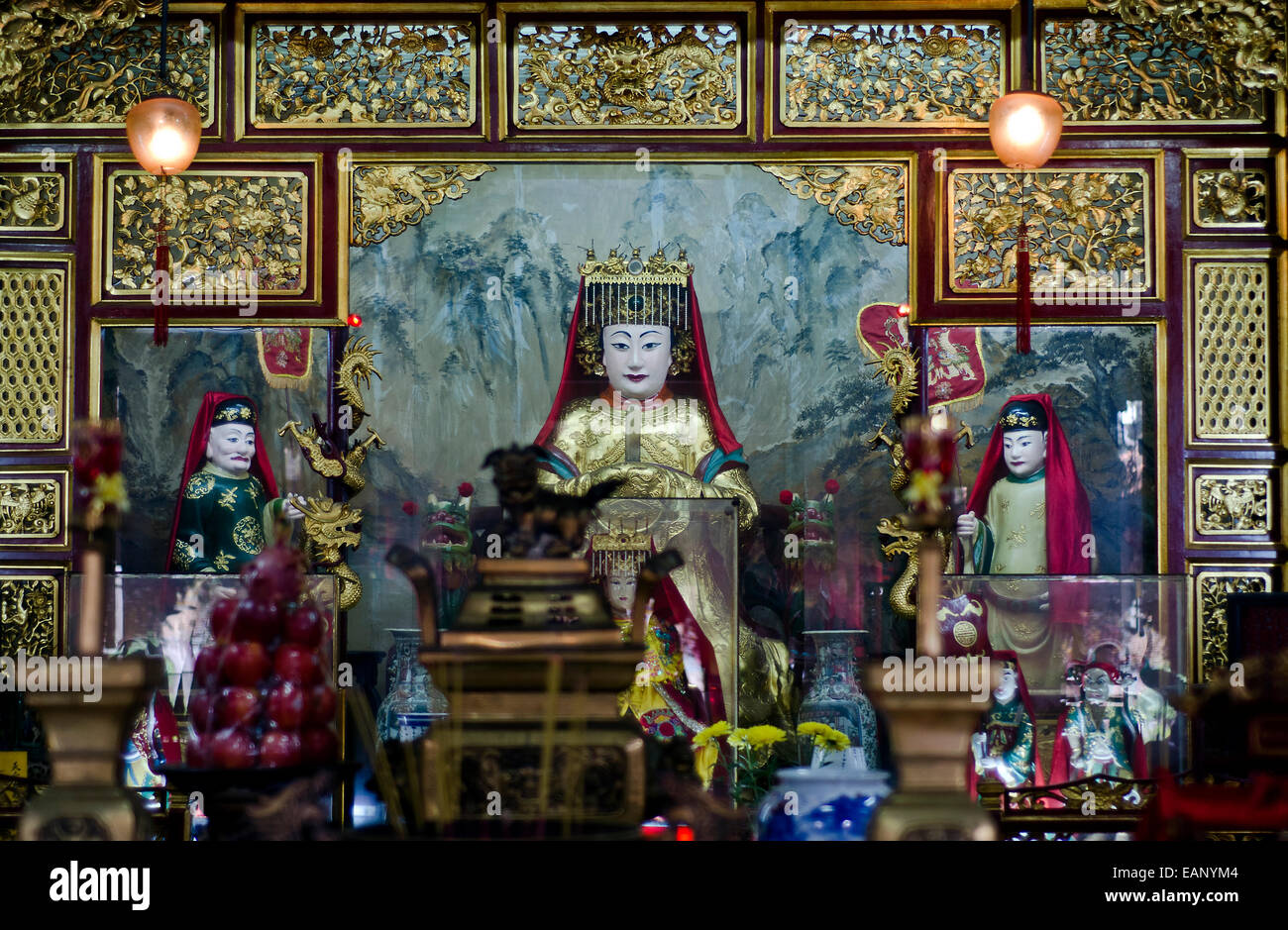 La pagode Phuc Kien (Fukien) salle de l'Assemblée, Hoi An, Vietnam Banque D'Images