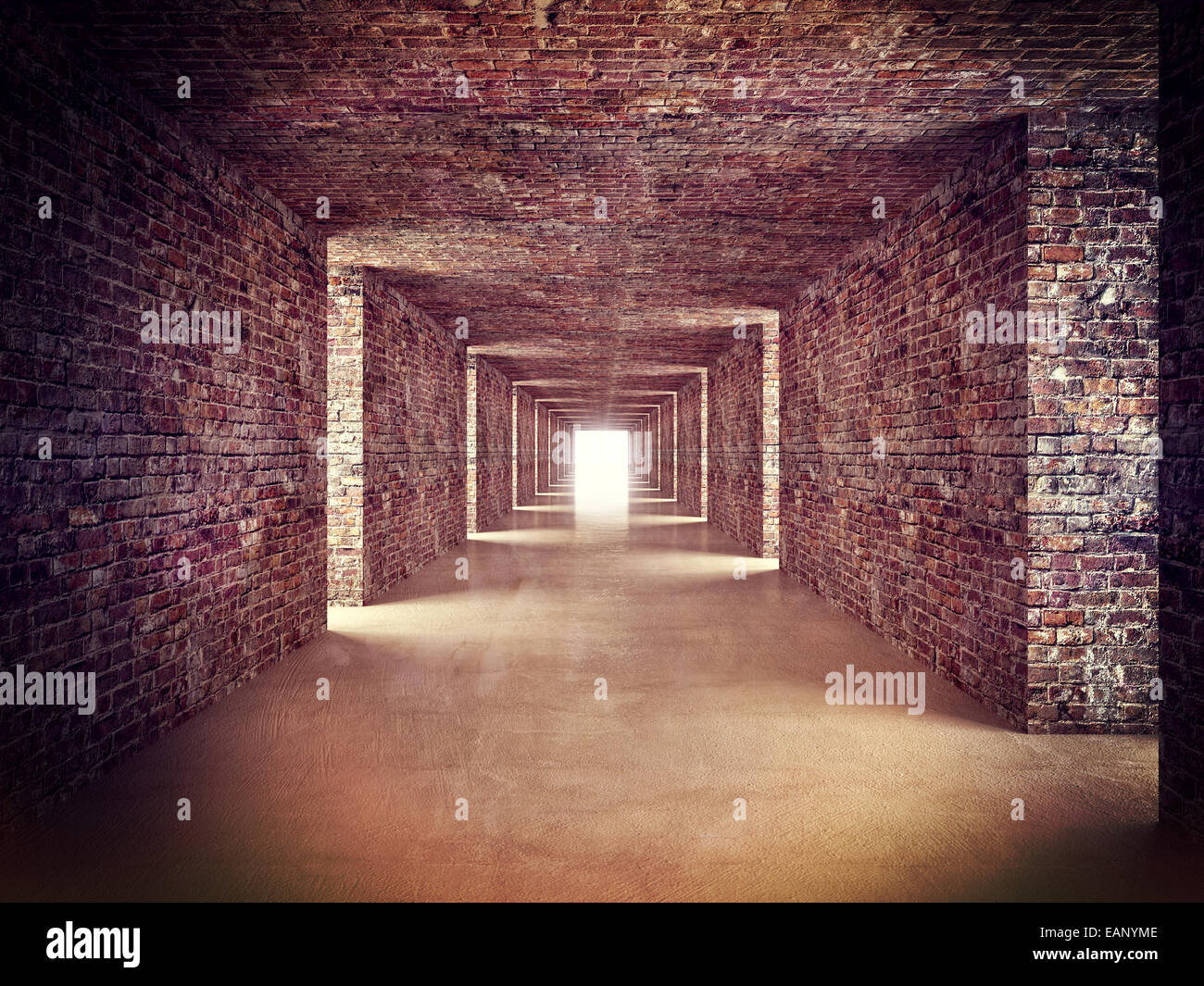 Résumé de l'image 3D tunnel Banque D'Images