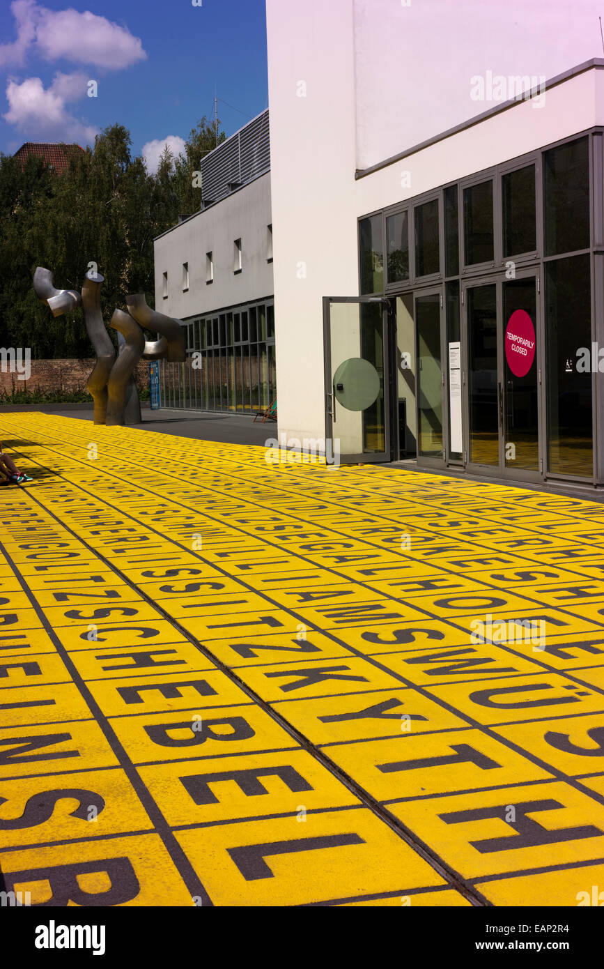 Entrée de la Berlinische Galerie, Berlin, le Musée d'Art Moderne, de photographie et d'architecture. Banque D'Images