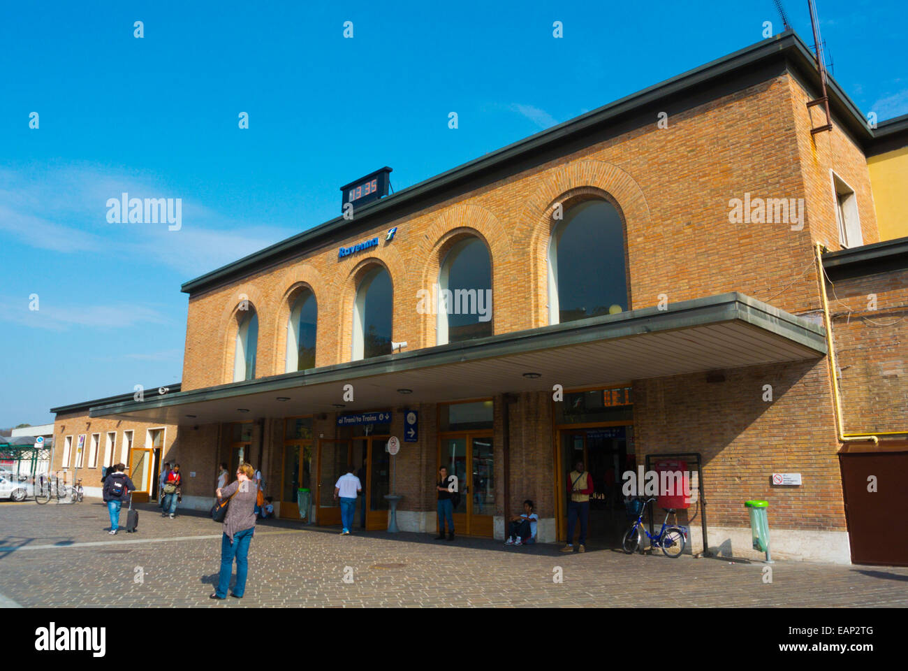 Gare principale, Ravenne. Italie Banque D'Images