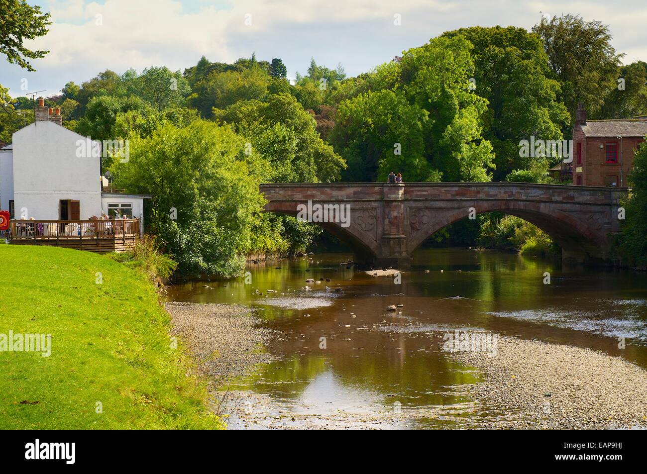 St Lawrence, pont au-dessus de la rivière Eden. Appleby-in-Westmorland, Cumbria, Angleterre, Royaume-Uni. Banque D'Images