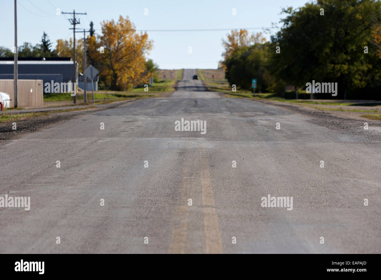 L'autoroute 34 près de Bengough Saskatchewan Canada Banque D'Images