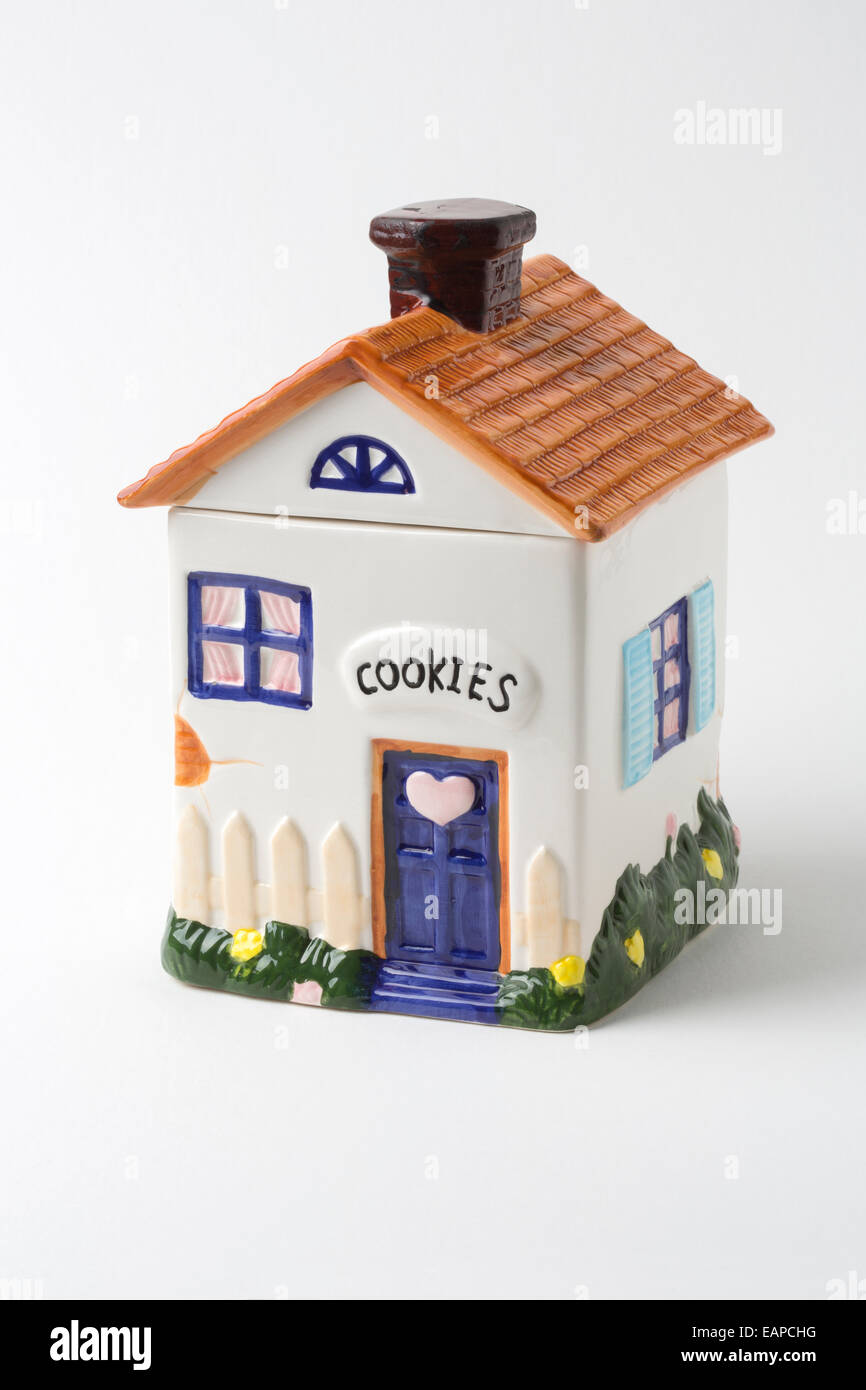 Une poterie Cookie Jar Banque D'Images