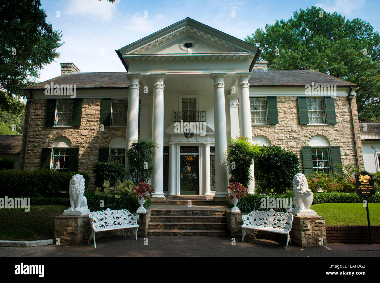 Graceland, Memphis Tennessee Banque D'Images