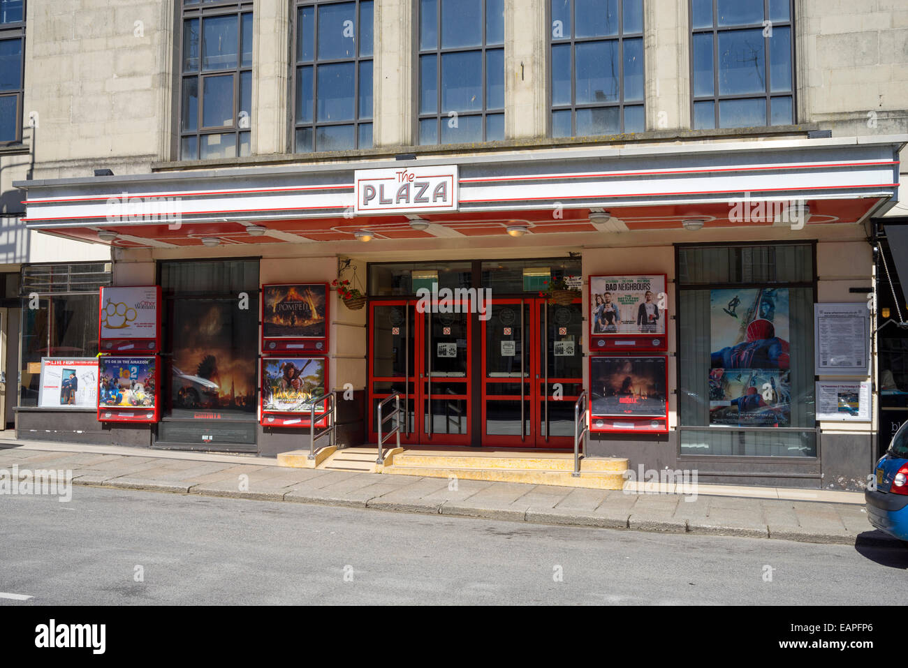 Le cinéma Plaza, à Truro, Cornwall, Angleterre. Banque D'Images