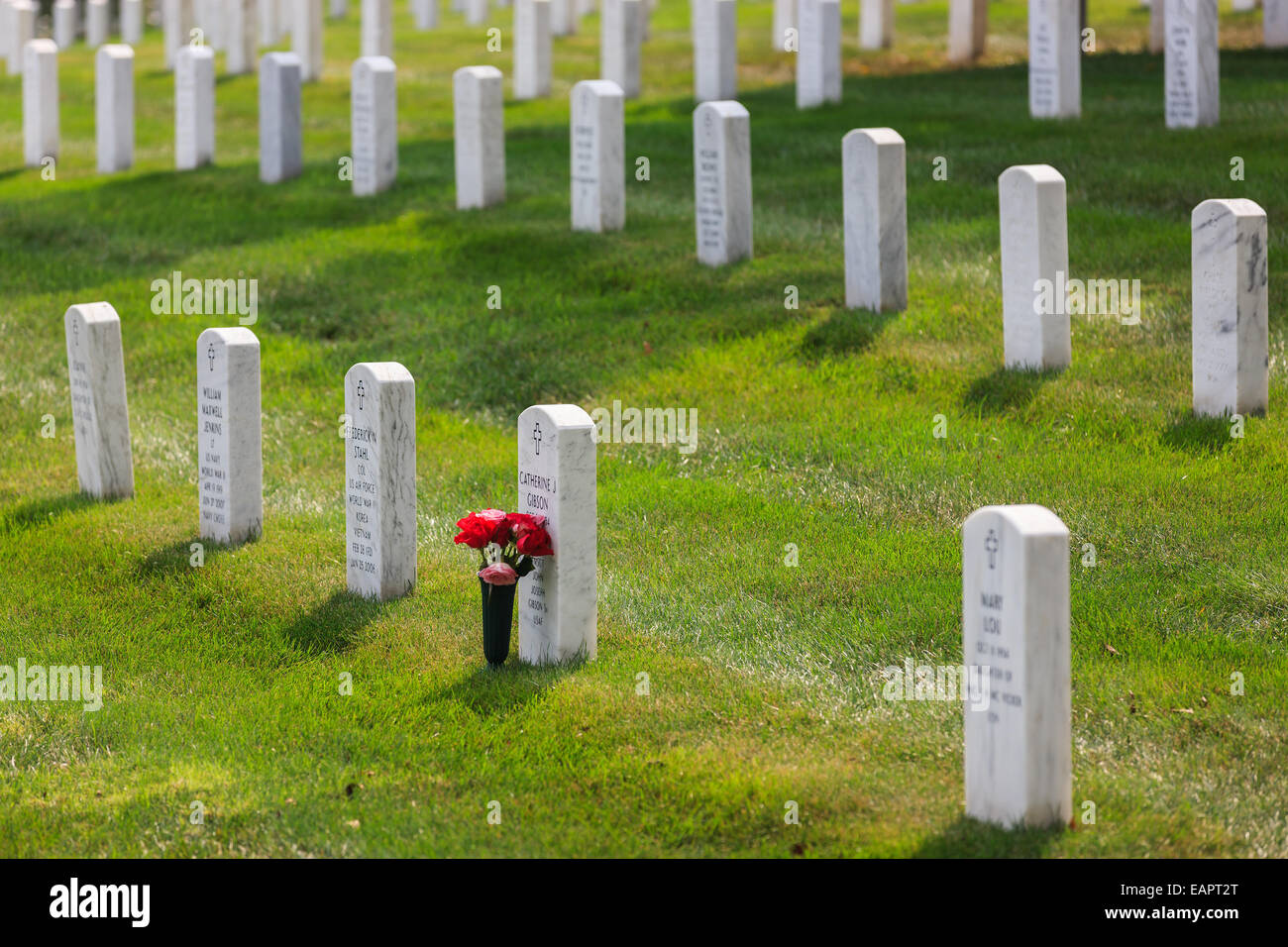Le Cimetière National d'Arlington, Virginie, États-Unis Banque D'Images
