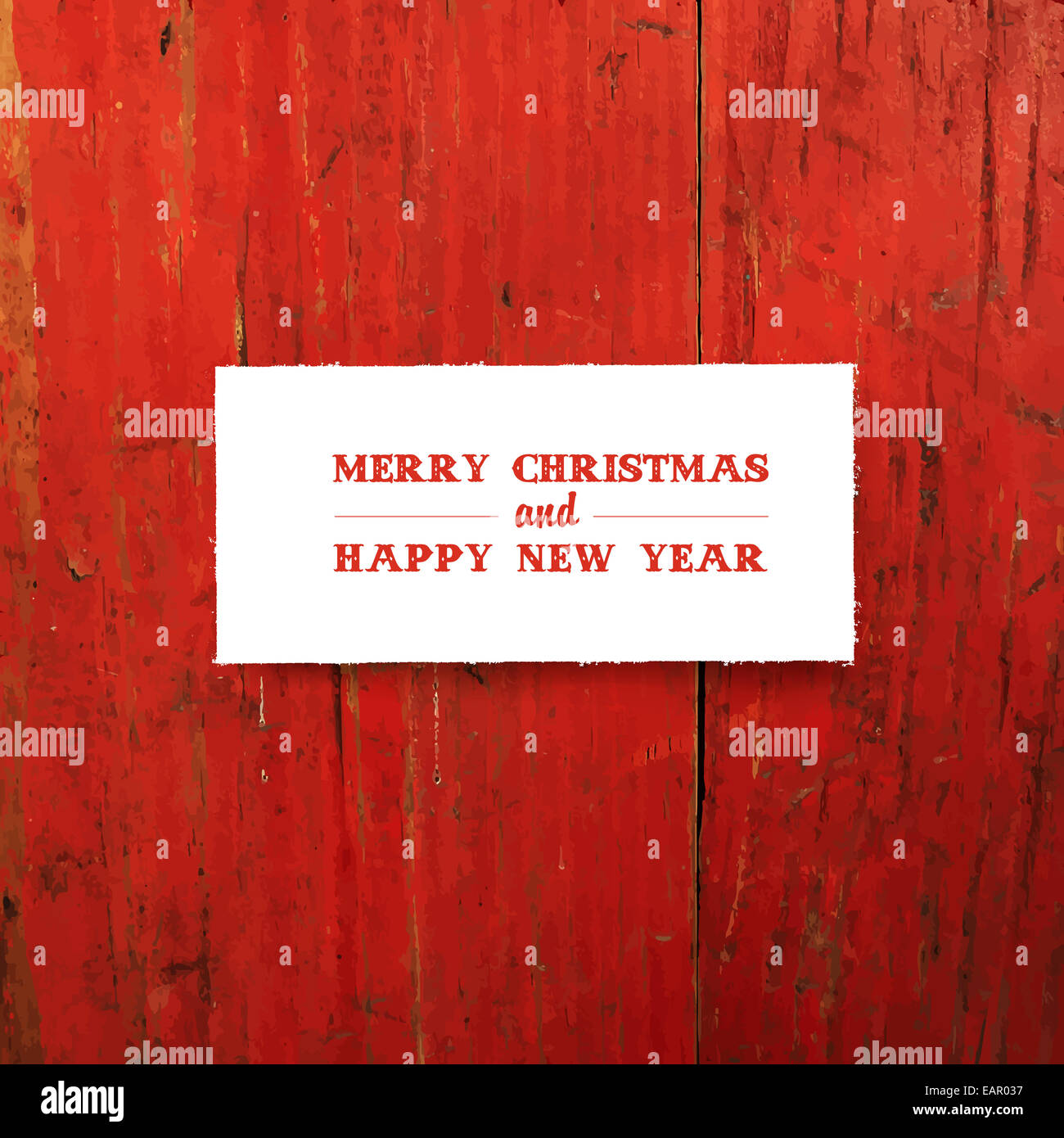 Joyeux Noël Salutation Carte Template. Vector Banque D'Images