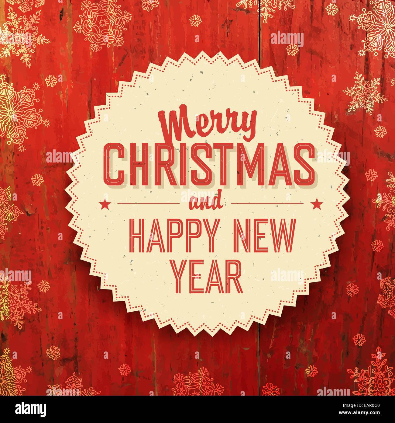 Joyeux Noël Design sur bandes rouge Texture Banque D'Images