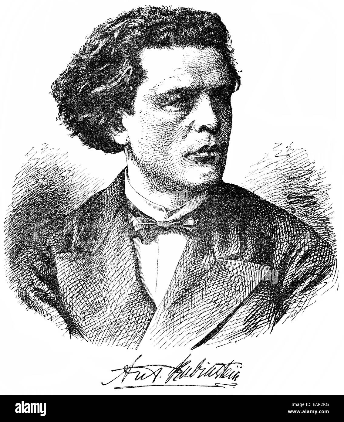 Anton Rubinstein, 1829-1894, compositeur russe, pianiste et chef d'orchestre, Portrait von Anton Rubinstein, 1829-1894, ein russischer K Banque D'Images