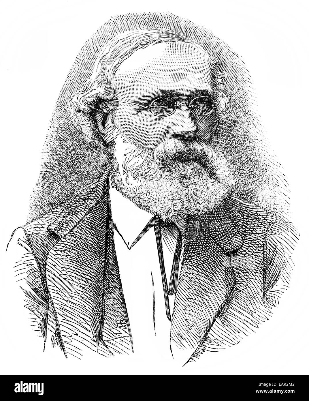 Christian Louis Heinrich Koehler, 1820 - 1886, un critique musical, compositeur, écrivain et professeur de piano, de la musique, Christian Louis Banque D'Images