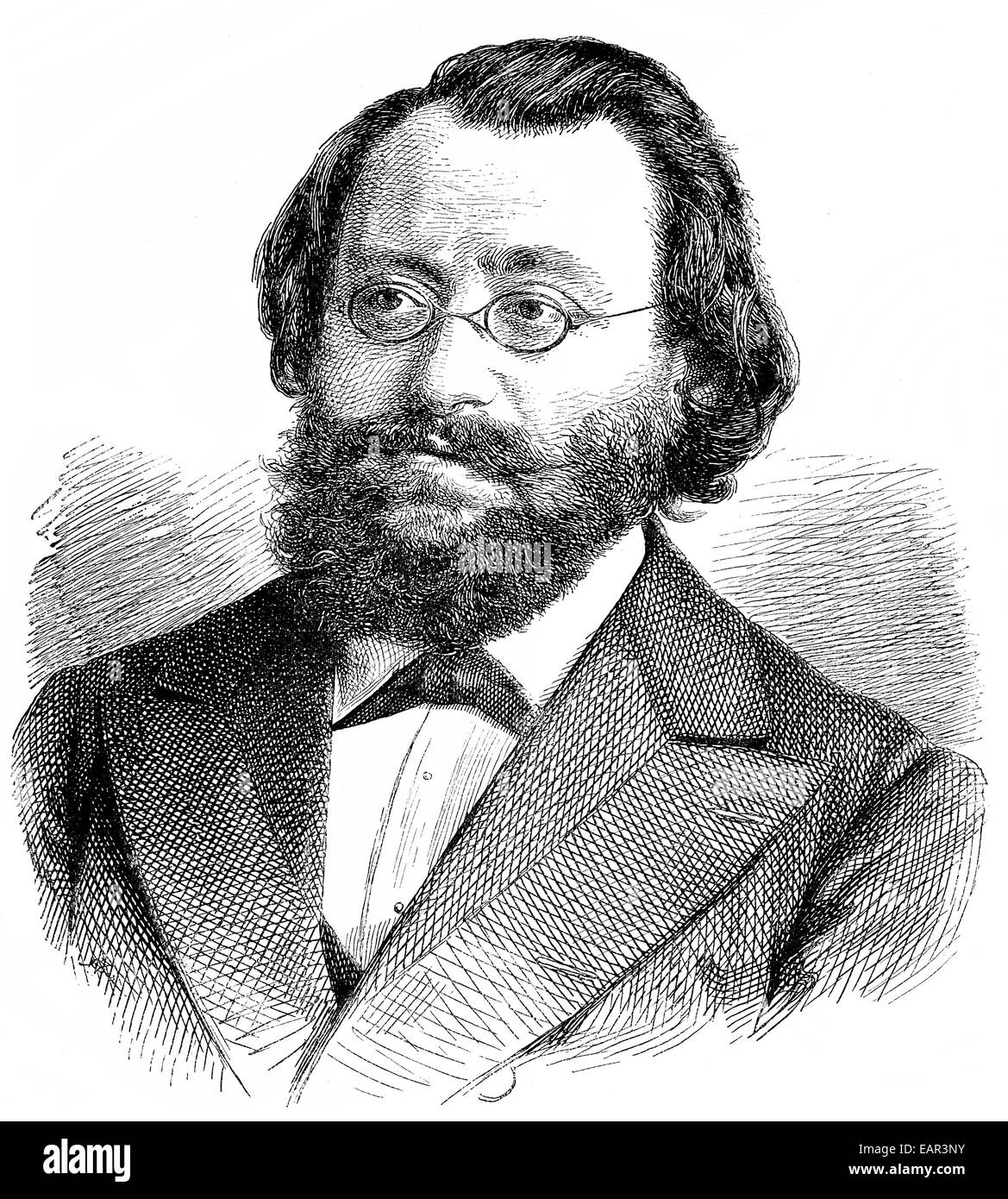 Christian Friedrich Max Bruch, 1838 - 1920, un compositeur et chef d'orchestre, Christian Friedrich von Portrait Max Bruch, 1838 - Banque D'Images