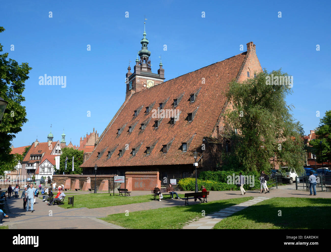 Grand moulin à farine, Gdansk, en voïvodie de, Pologne Banque D'Images