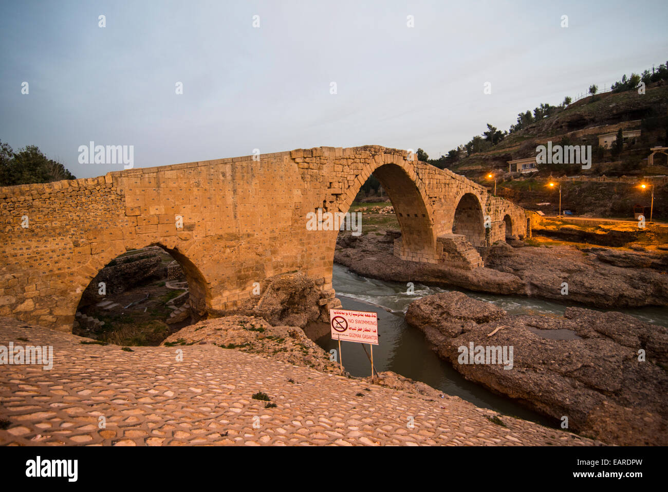 Pont Delal, Zakho, province de Dohouk, Kurdistan irakien, l'Irak Banque D'Images