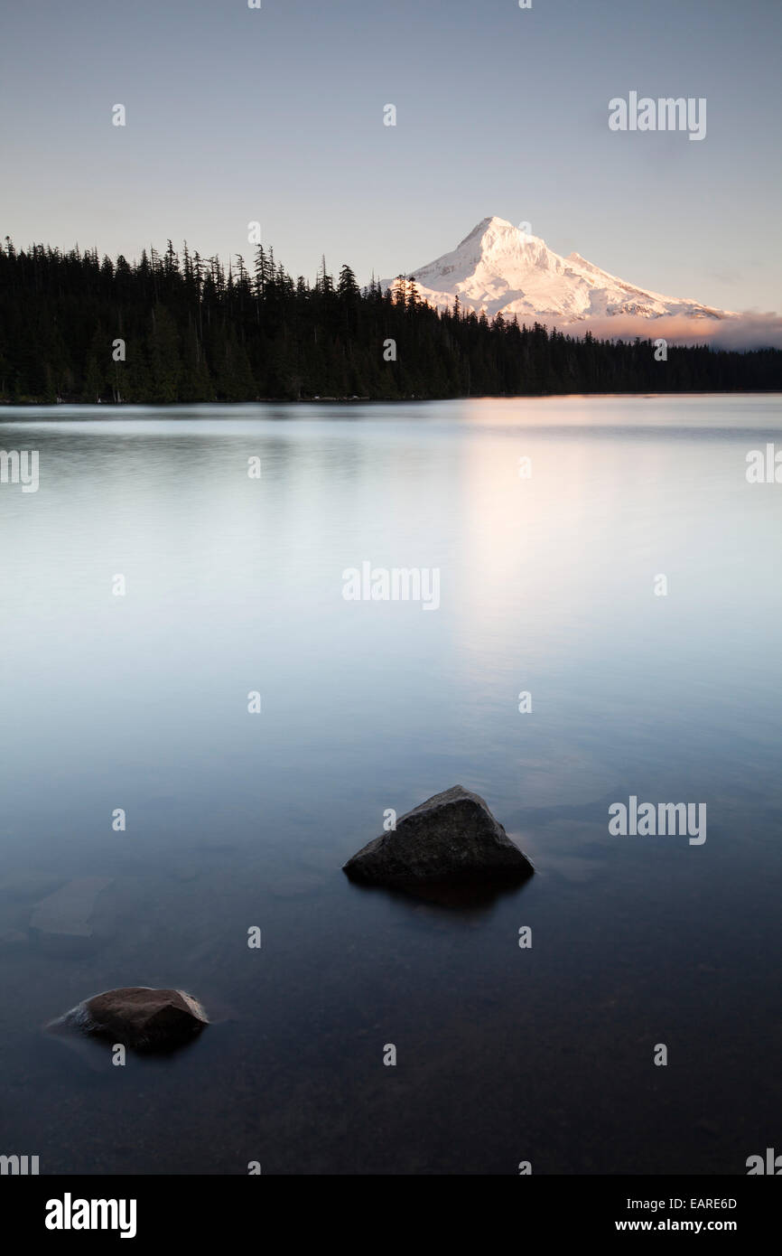 Lac Perdu avec mount hood, Hood River, Oregon, united states Banque D'Images