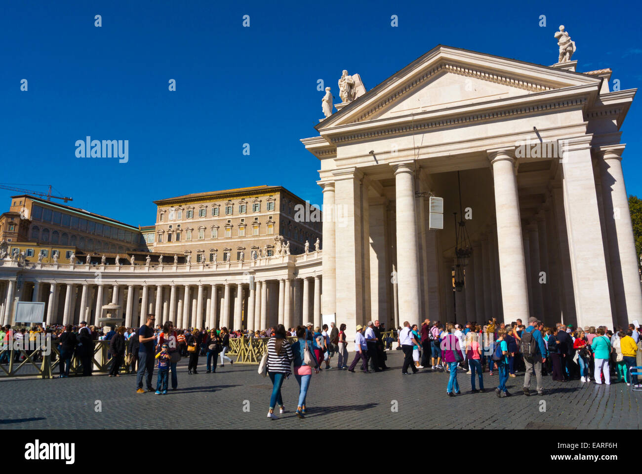 Piazza San Pietro, St Peter's square, Vatican, Rome, Italie Banque D'Images