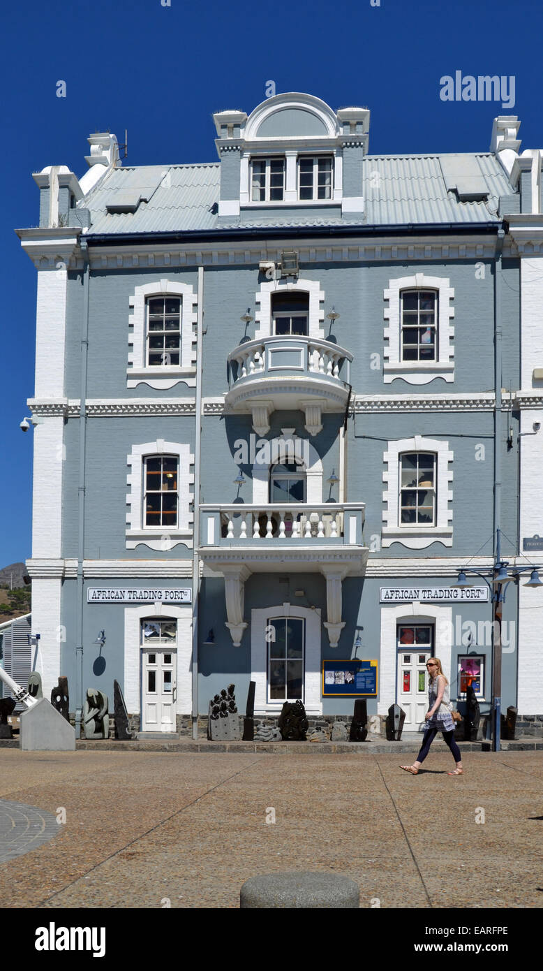 Le port de commerce de l'Afrique Building, Victoria & Alfred Waterfront, Cape Town, Afrique du Sud. Banque D'Images