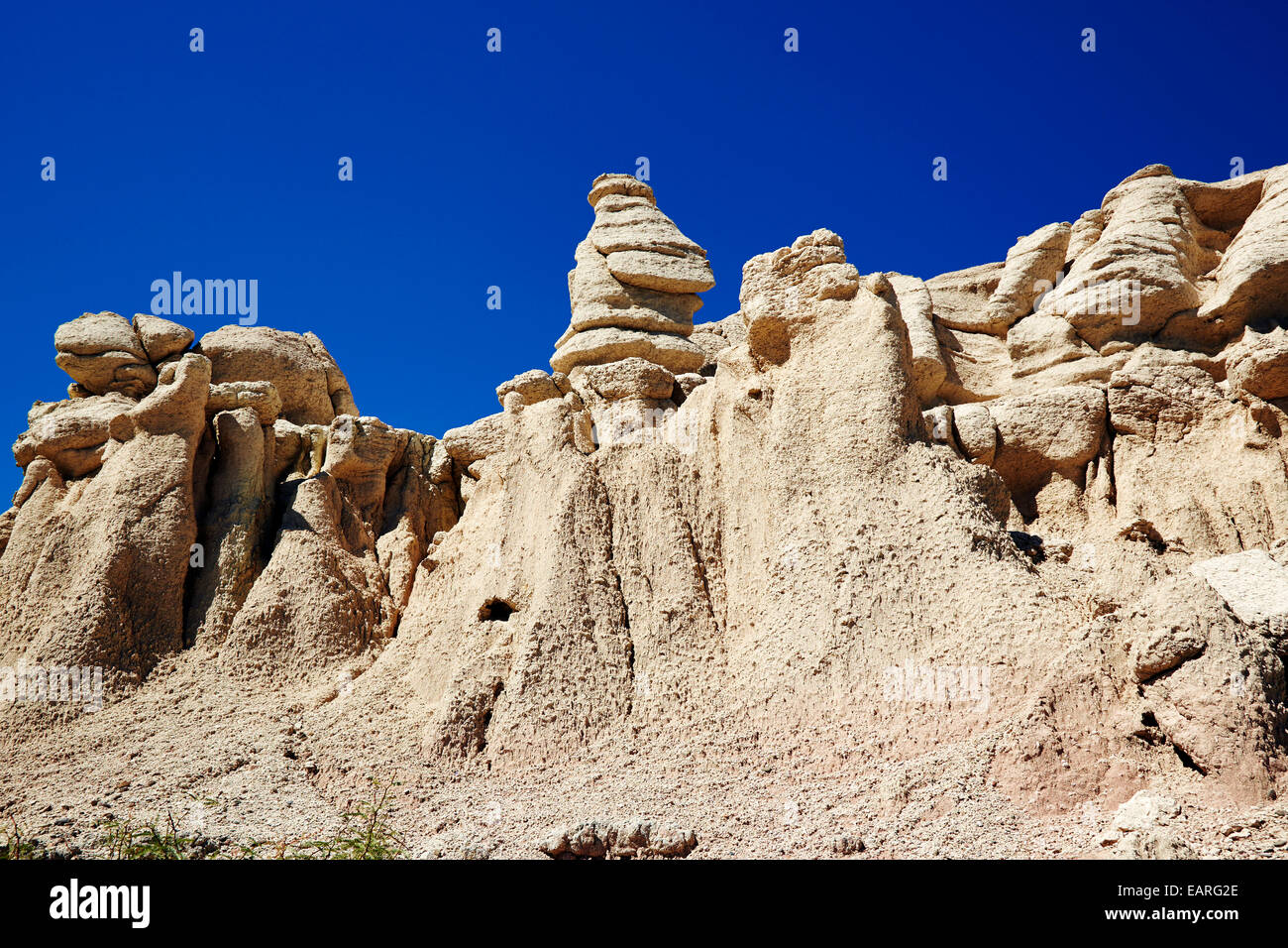 Paysage rocheux à Big Bend Ranch State Park, Texas, États-Unis Banque D'Images