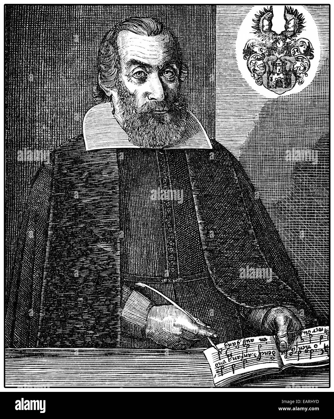 Johann Staden, 1581 - 1634, un compositeur et organiste allemand Johann von Portrait , Staden, 1581 - 1634, l'Organiste und ein Deutscher Banque D'Images