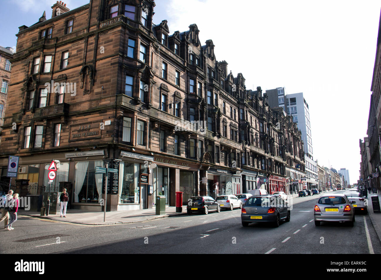 Sauchiehall Street Glasgow - Ecosse en magasins Banque D'Images