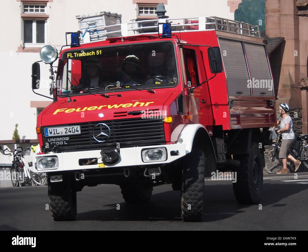 Unimog 1300L, unité, FL Trarbach 51, Traben-Trarbag, Allemagne Banque D'Images