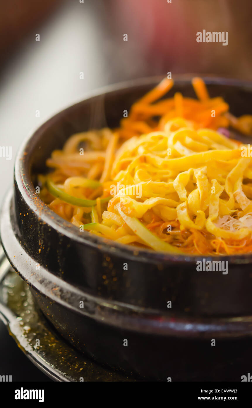 Spicy Korean-style stew pan Banque D'Images