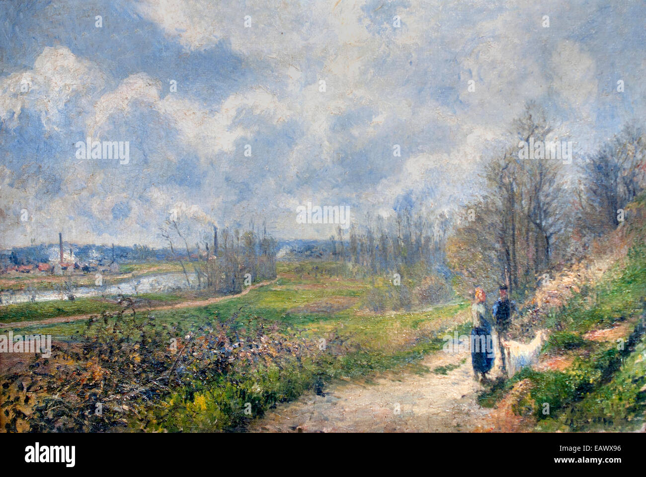 La piste de choux de Camille Pissarro 1830 - 1903 Danois Français France Banque D'Images