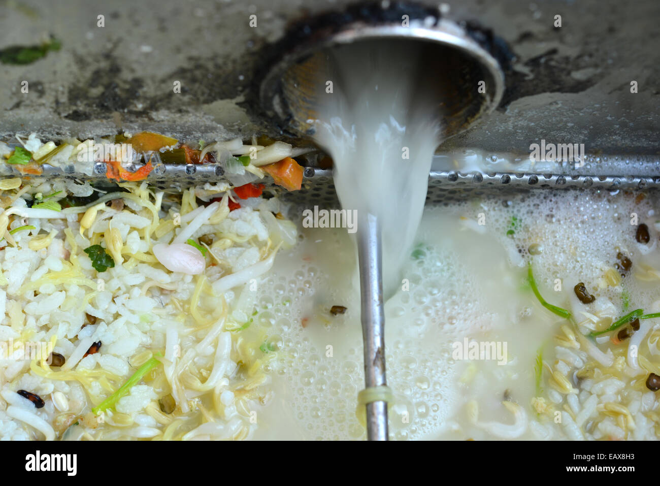 Égout de pièges alimentaires fort Banque D'Images