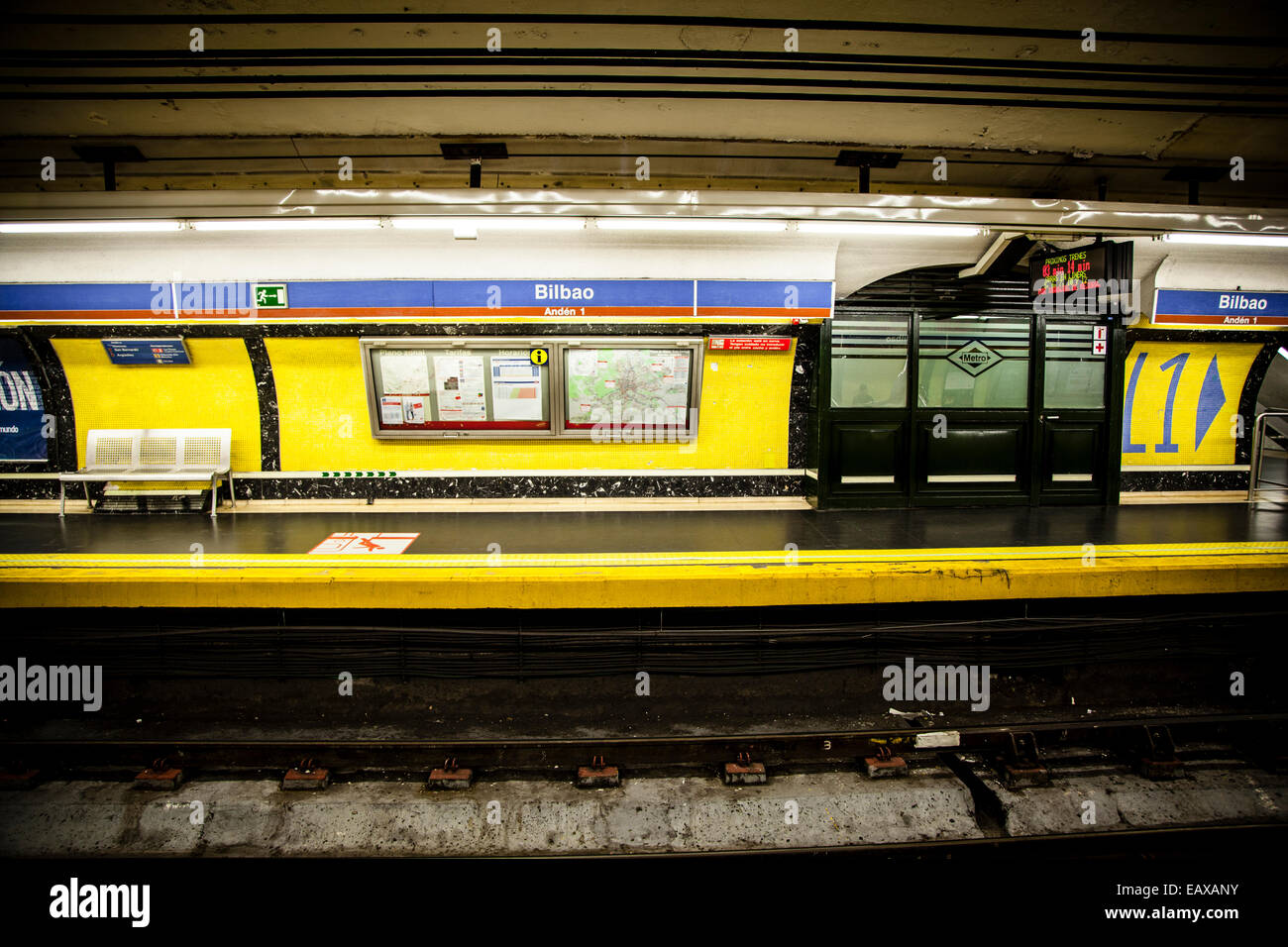 Métro de Madrid Espagne Banque D'Images