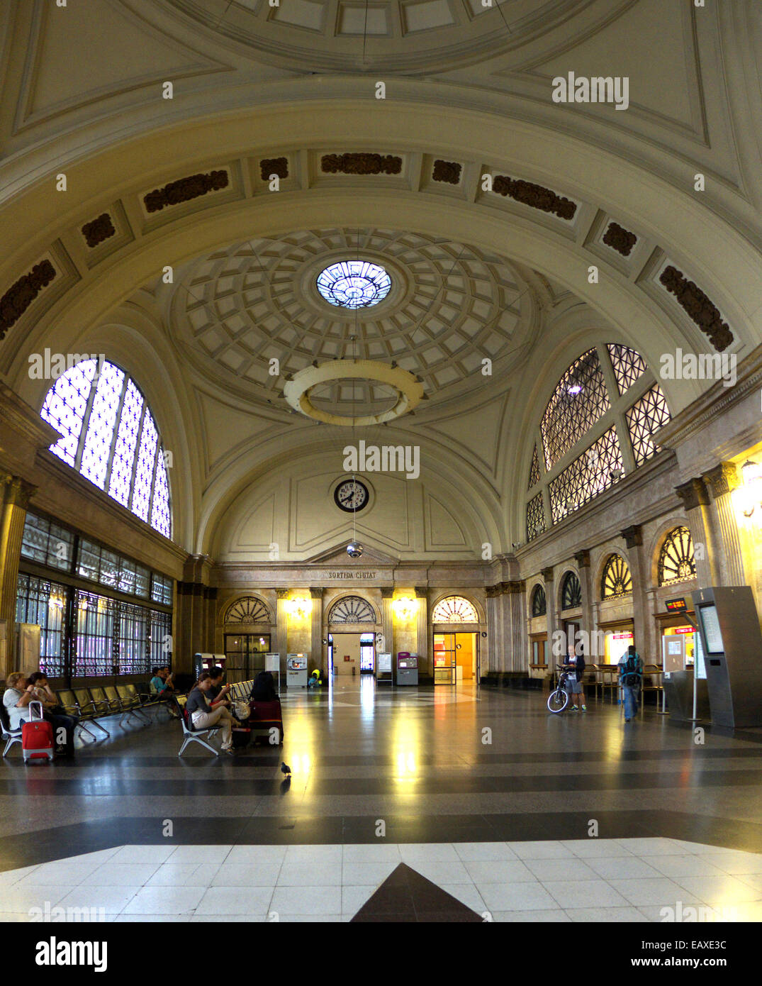 Espagne Catalogne Barcelone gare routière nord nostalgique Estacio del Nord Banque D'Images