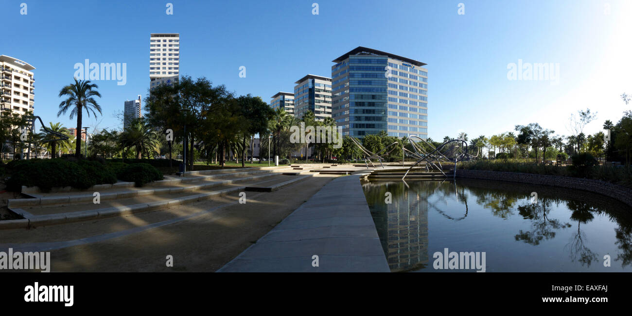 Espagne Catalogne Barcelone Parc Diagonal-Mar appartement résidentiel Banque D'Images